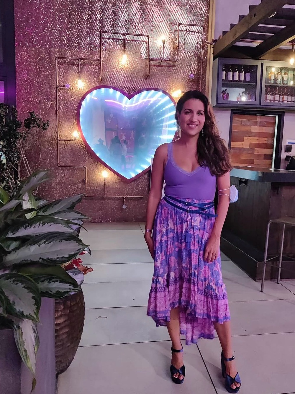 Wilde Bella Purple & Pink Unicorn High-Low Skirt